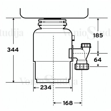 Maisto atliekų smulkintuvas InSinkErator ISE Evolution 250 3