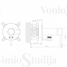 Vario spalvos bidette dušelio komplektas Omnires, SYSYBI2CP