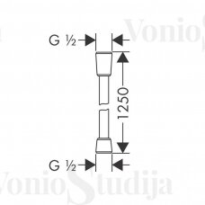 Hansgrohe Isiflex dušo žarna 28272000