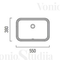 GSI Pura iš apačios montuojamas praustuvas su EXTRAGLAZE® danga 50x38cm 3