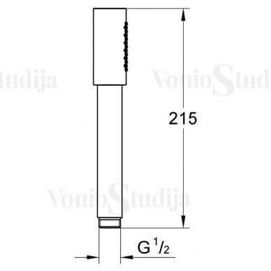 Grohe potinkinis dušo komplektas brushed hard graphite 11