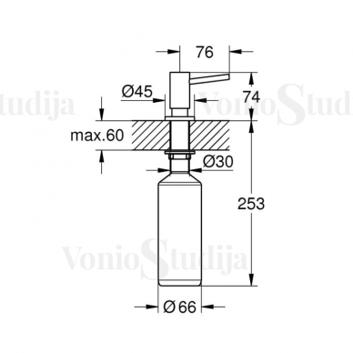 Grohe dozatorius 40535A00 Hard Graphite spalvos 2