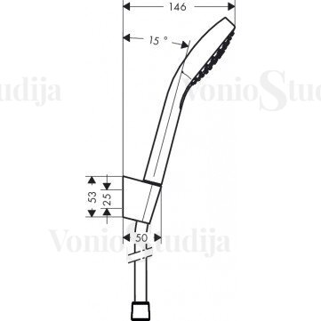 Hansgrohe dušo komplektas Croma Select S 1jet/Porter S 1