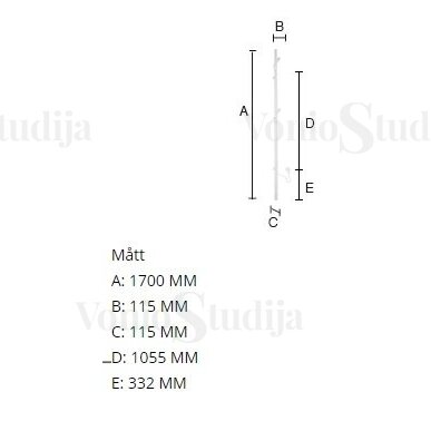 Elektrinis rankšluosčių džiovintuvas Smedbo, H1700mm, FK716 1