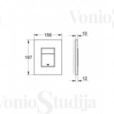 Grohe SKATE COSMOPOLITAN  vandens nuleidimo mygtukas 38732SD0 nerūdijančio plieno spalvos