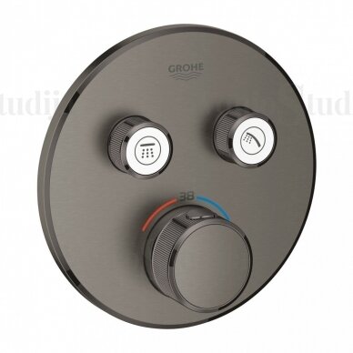 Grohe Smart Control potinkinis termostatinis dušo komplektas brushed hard graphite 1