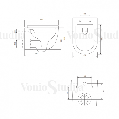 Grohe Rapid SL klozeto rėmo komplektas su chromo klavišu ir kabinamu Omnires Ottawa Rimless klozetu su plonu lėtaeigiu dangčiu 8