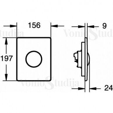 Grohe vandens nuleidimo mygtukas Skate 2