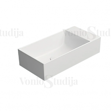 GSI Kube X 50x25cm praustuvas su EXTRAGLAZE® danga