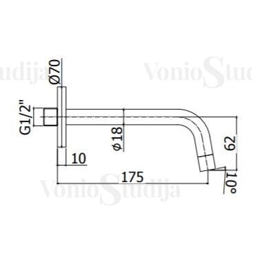 Juoda potinkinė termostatinė vonios / dušo sistema Paffoni Light 5