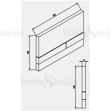 Potinkinis wc rėmas WERIT su mygtuku ir klozetu Porto Rimless 3