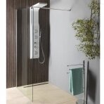 Dušo sienelė Aqualine WALK-IN chromo spalvos profiliais 700mm