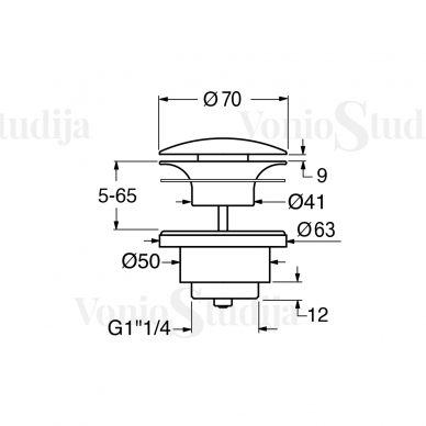 GSI Kube X 50x25cm praustuvas su EXTRAGLAZE® danga 12