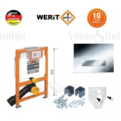 Pažemintas potinkinis wc rėmas Werit 82cm