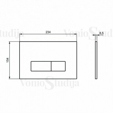 Ideal Standard plonas potinkinis wc rėmas PROSYS 80 M su tvirtinimais su juodos matinės spalvos mygtuku ir klozetas Sentimenti Rimless 36x51cm, su slim lėtaeigiu dangčiu 11