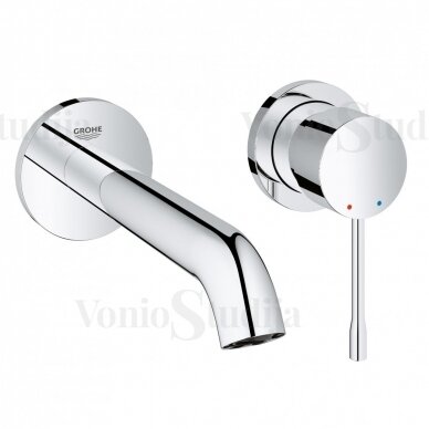 Grohe Essence New 19408001 sieninis praustuvo maišytuvas (snapo ilgis 183mm), chromo spalvos