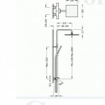 Termostatinė dušo sistema Tres Class 205.312.01