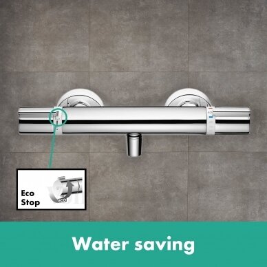 Hansgrohe termostatinio dušo maišytuvo komplektas su dušo sistema 5