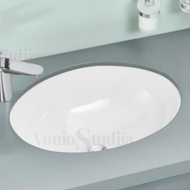 Iš apačios montuojamas Grohe UNIVERSAL praustuvas 560x420 mm 1