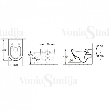 Villeroy&Boch Subway 2.0 pakabinamas klozetas 2