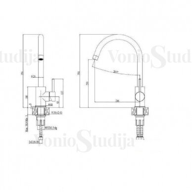 Virtuvinis Maišytuvas ALVEUS Tonia Inox 1